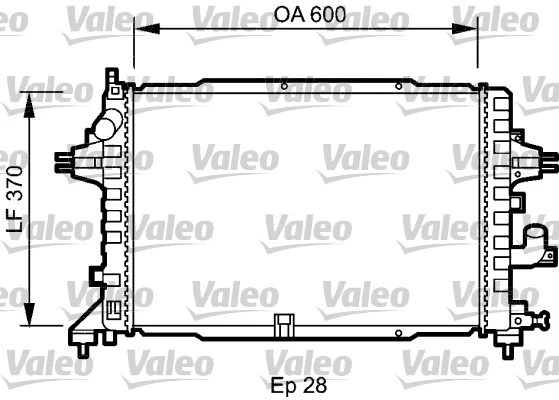 Radiator, engine cooling (735080)