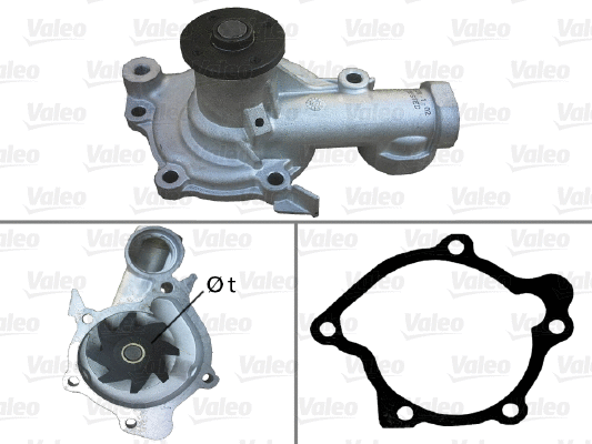 Water Pump, engine cooling (506857)