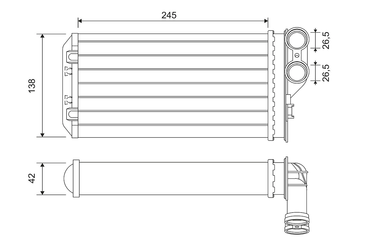 Heat Exchanger, interior heating (811503)