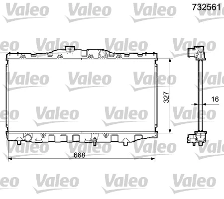 Radiator, engine cooling (732561)