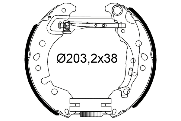 Brake Shoe Set (554980)