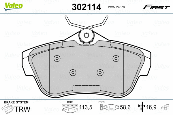 Brake Pad Set, disc brake
