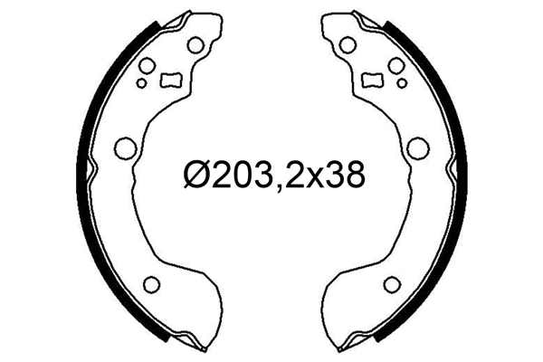 Brake Shoe Set (564285)