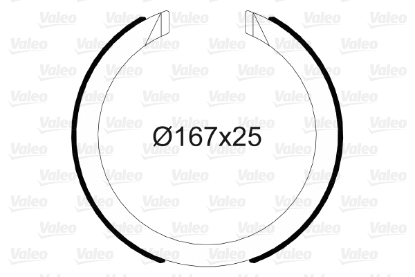 Brake Shoe Set, parking brake (564149)