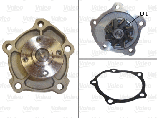 Water Pump, engine cooling (506975)