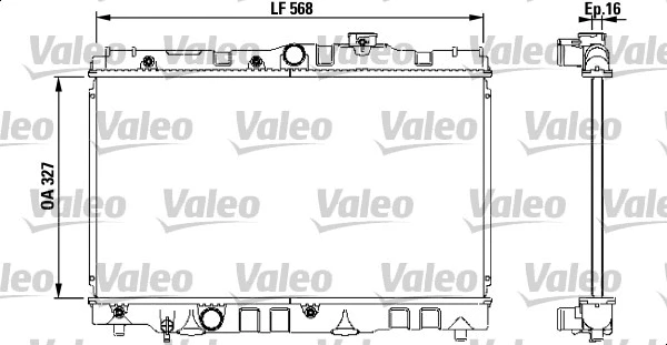 Radiator, engine cooling (731119)