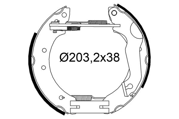 Brake Shoe Set (554938)