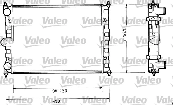 Radiator, engine cooling (816703)