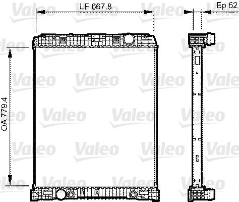 Radiator, engine cooling (735304)
