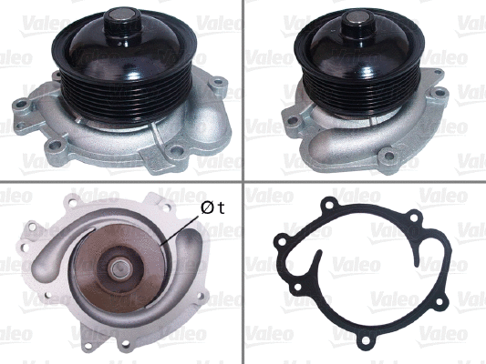 Water Pump, engine cooling (506980)