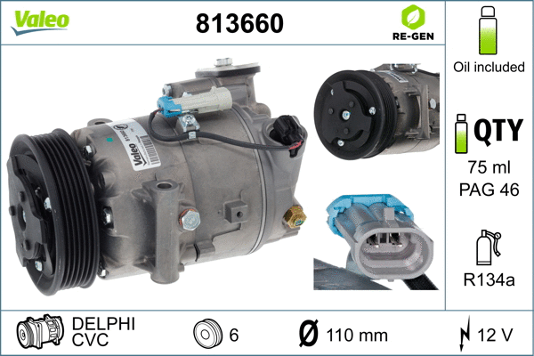 Compressor, air conditioning (813660)
