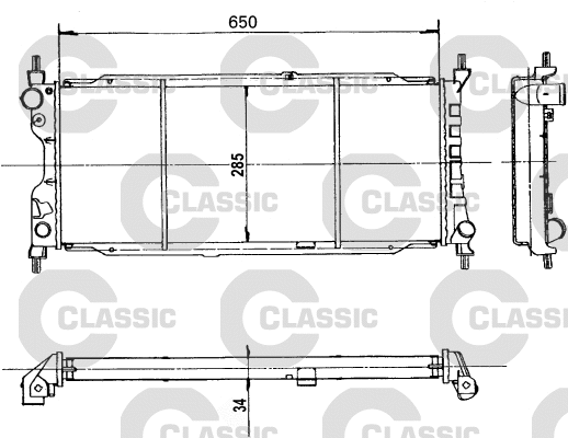 Radiator, engine cooling (231179)