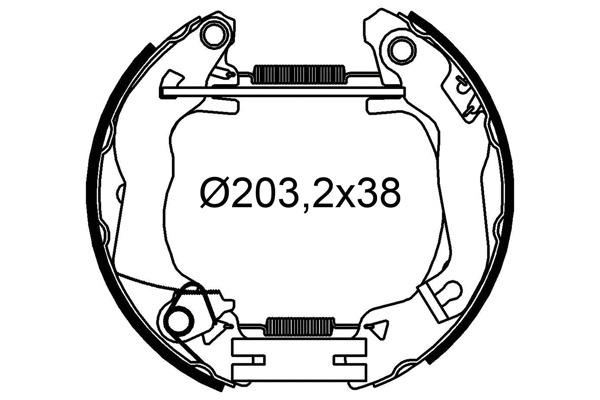 Brake Shoe Set (554940)