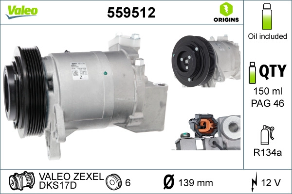 Compressor, air conditioning (559512)