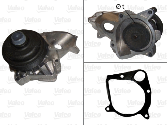 Water Pump, engine cooling (506664)