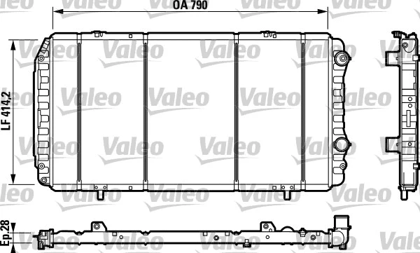 Radiator, engine cooling (732342)