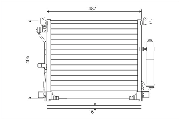 Condenser, air conditioning (822579)