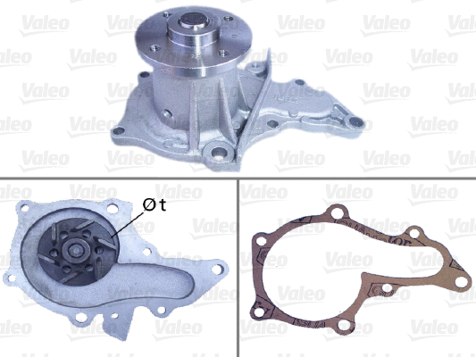 Water Pump, engine cooling (506652)