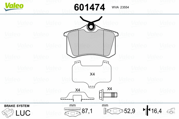 Brake Pad Set, disc brake