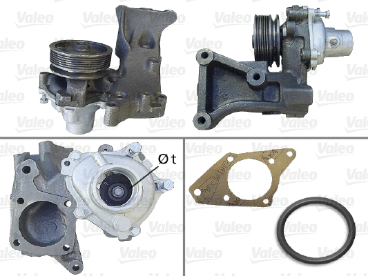 Water Pump, engine cooling (506585)