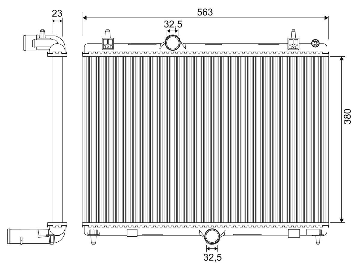 Radiator, engine cooling (701957)