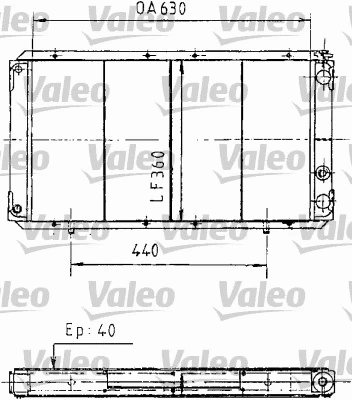 Radiator, engine cooling (730003)