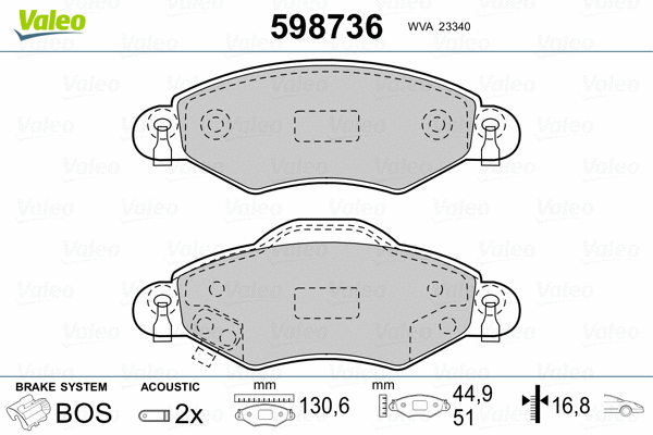 Brake Pad Set, disc brake