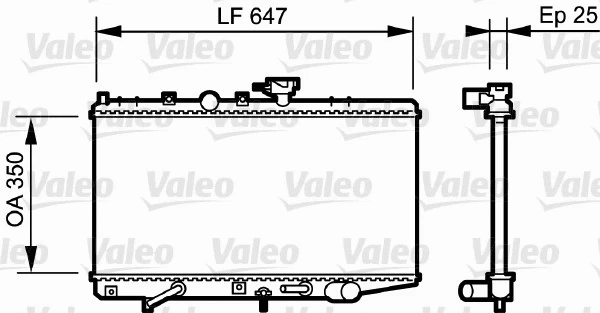 Radiator, engine cooling (734263)