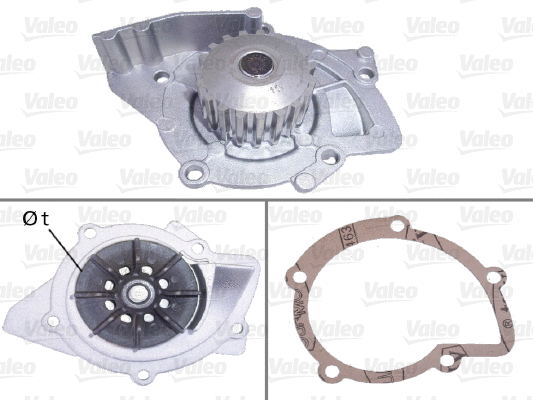 Water Pump, engine cooling (506719)