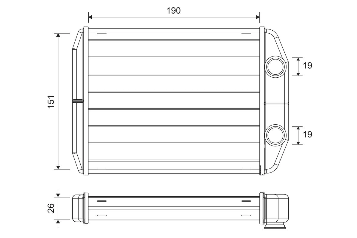 Heat Exchanger, interior heating (811622)