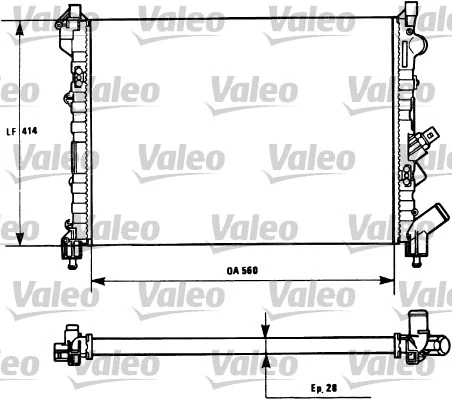 Radiator, engine cooling (731128)