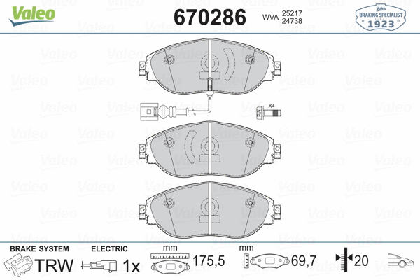 Brake Pad Set, disc brake