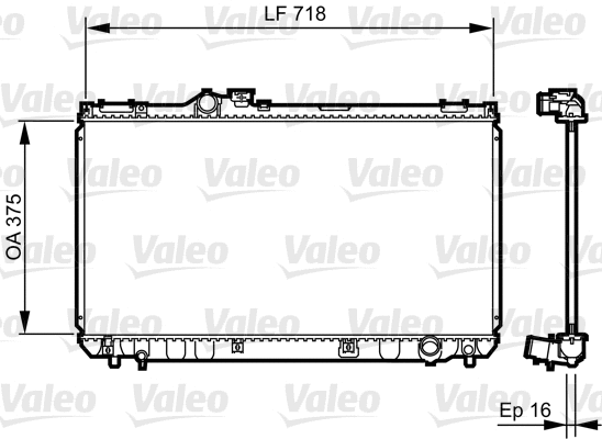 Radiator, engine cooling (734498)