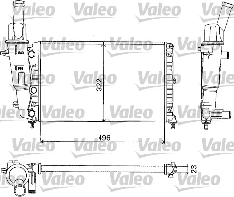 Radiator, engine cooling (731375)