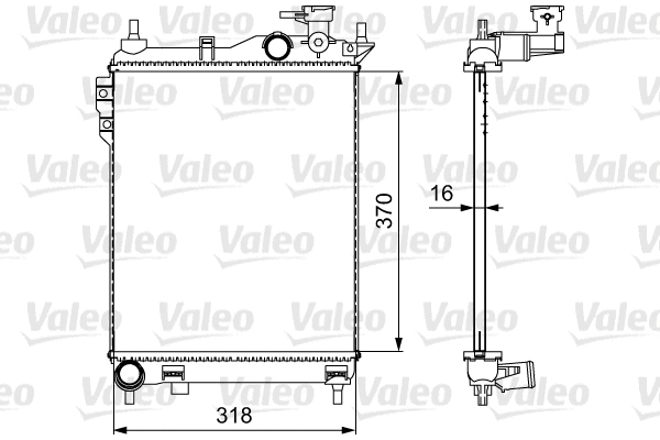 Radiator, engine cooling (734910)