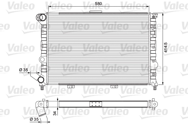 Radiator, engine cooling (232012)