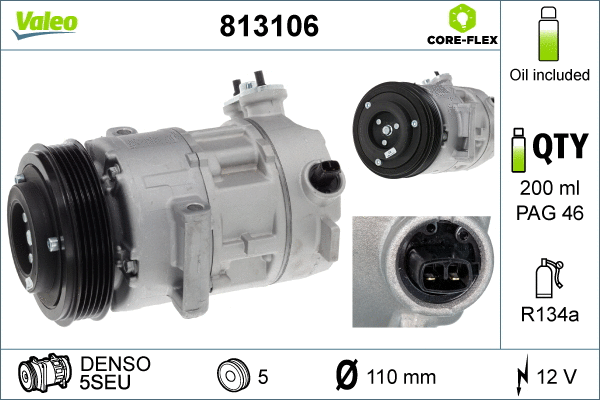 Compressor, air conditioning (813106)
