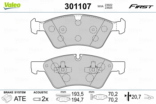 Brake Pad Set, disc brake
