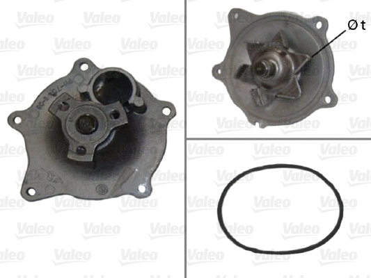 Water Pump, engine cooling (506454)