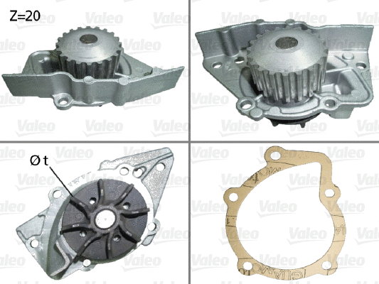 Water Pump, engine cooling (506117)