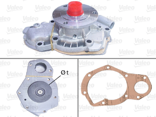 Water Pump, engine cooling (506345)