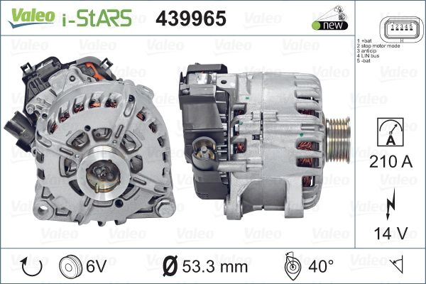 Alternator, starter