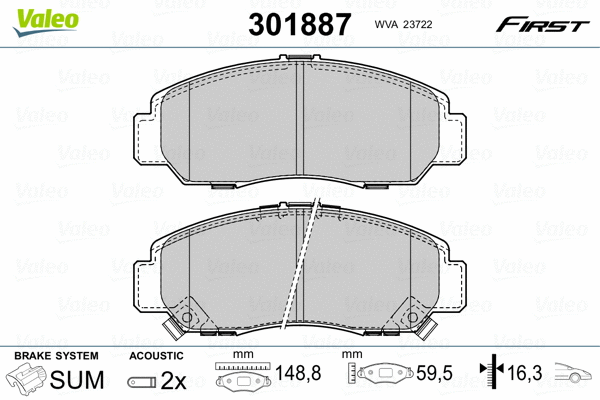 Brake Pad Set, disc brake