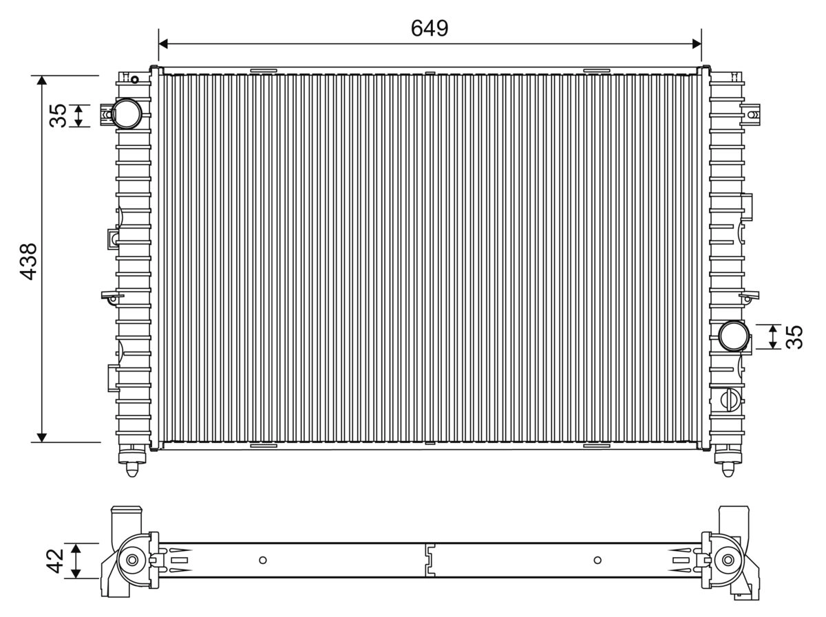 Radiator, engine cooling (701269)