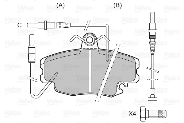 Brake Pad Set, disc brake (598084)