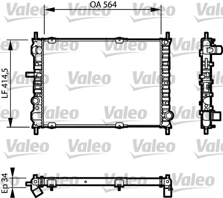 Radiator, engine cooling (732623)