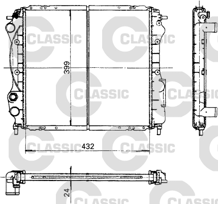 Radiator, engine cooling (230181)