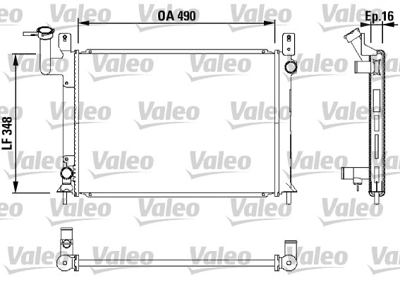 Radiator, engine cooling (730406)