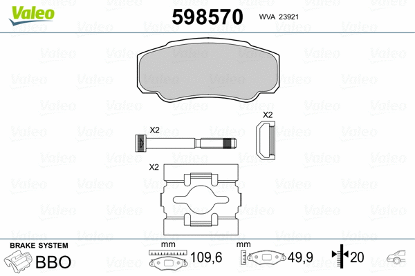 Brake Pad Set, disc brake