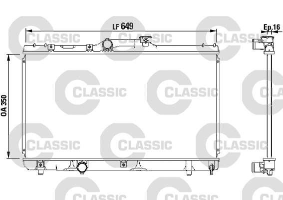 Radiator, engine cooling (231441)